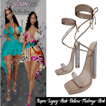 Second Life Marketplace - !UC! Paris Gala Heels (Nude)